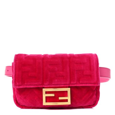 fendi velvet hip bag|fendi wool baguette.